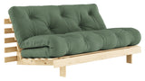 Roots 160 Sofa Bed, Pine/Olive Green,