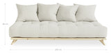 Senza Daybed, Pine/Beige