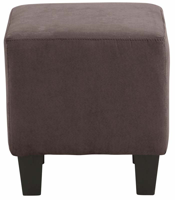 Chili Armchair w. stool, Brown Microfiber