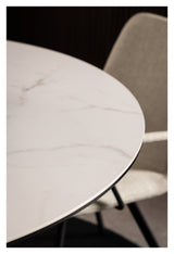 Heaven, dining table Ø119 - white