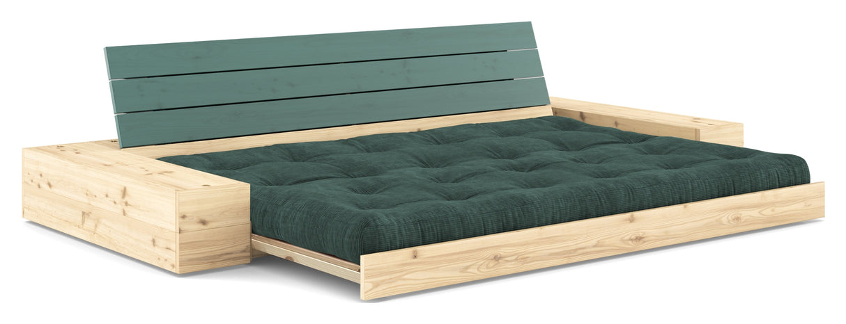 Base Sofa bed with Sideboxes, Seaweed