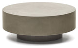 Garbet Lounge Table, Gray, Ø80