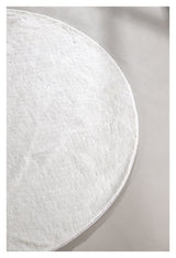 Undra Viscose Rug, Ø200 - White