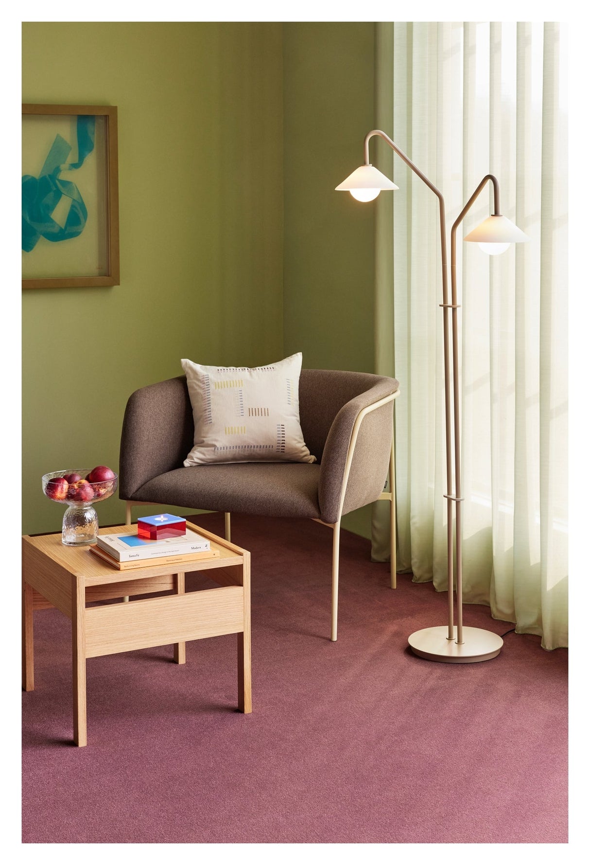 Como, Floor lamp, beige