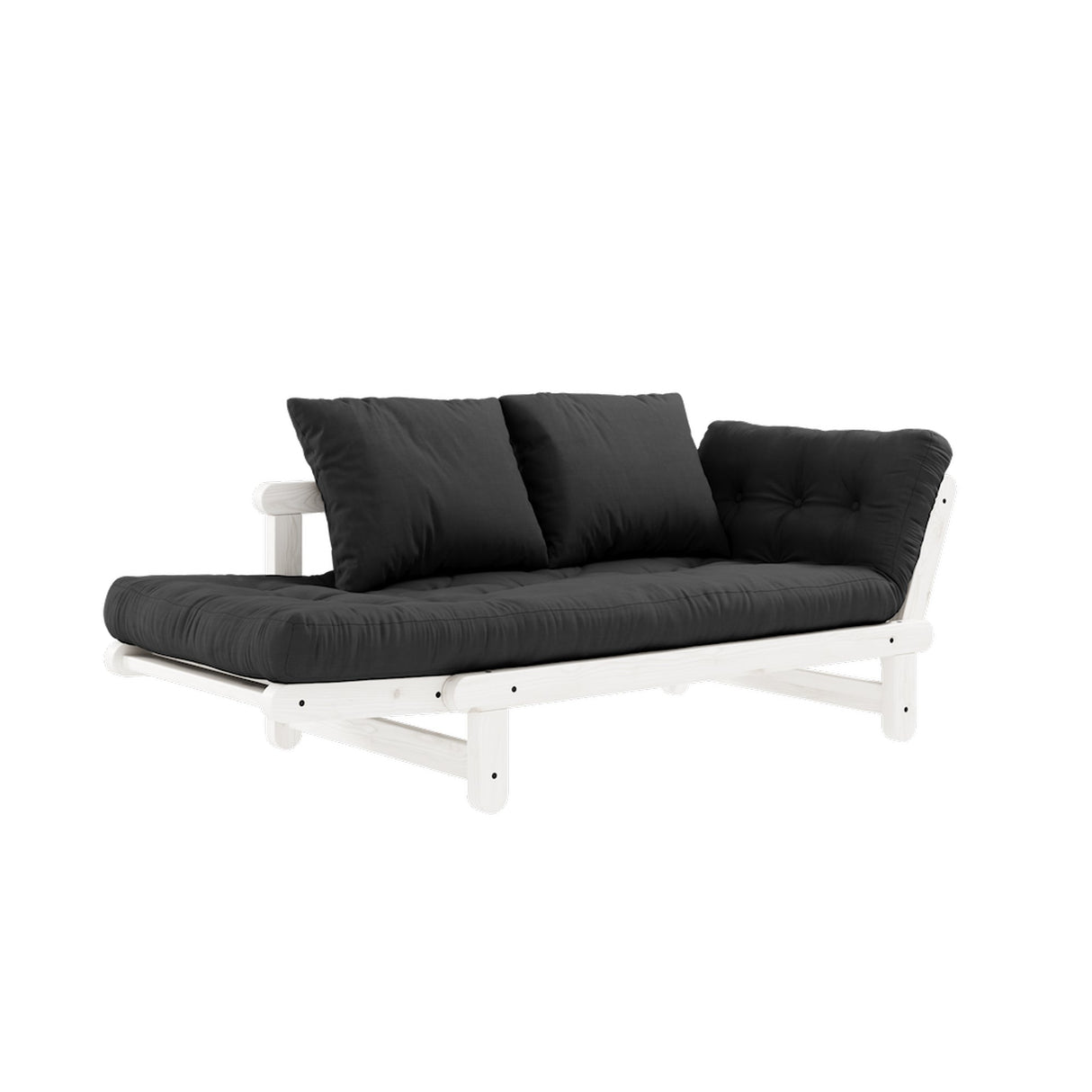 Beat, sofa bed, dark gray/white