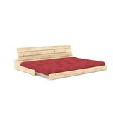 Base Sofa bed, Ruby Red/nature