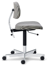 KEVI 2534u, Office chair - Striped/Polished chrome