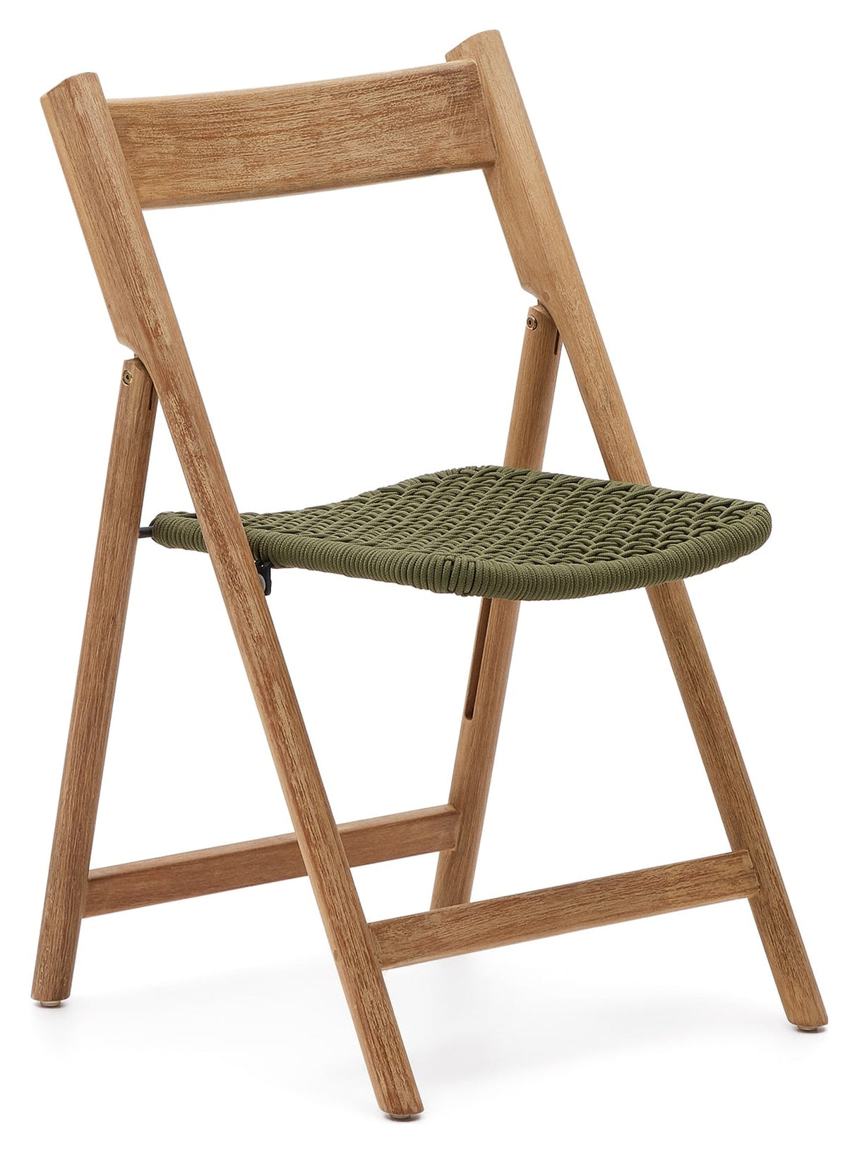 Dandara, folding chair - oak/green