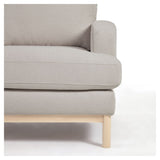 Mihaela 3-pers. Sofa with left-facing chaise longue, Gray fleece