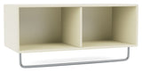 COAT shelf w. clothes rail, 150-Vanilla