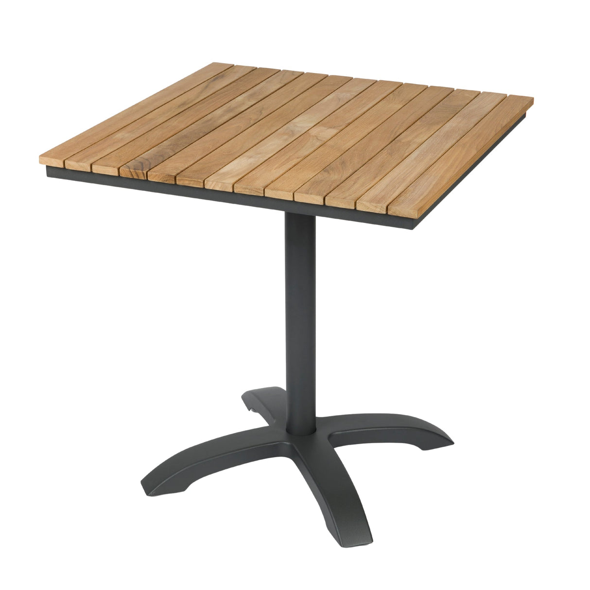 Mood café table 70x70cm, black/oak