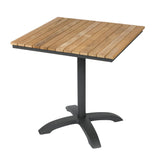 Mood café table 70x70cm, black/oak