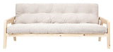 Grab Sofa Bed, Pine/Ivory Velvet