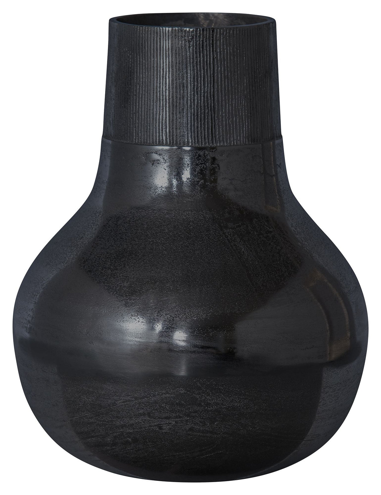 Metal Floor Vase Ø36, Black