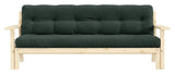 Unwind Sofa bed 190x100, Green velvet