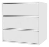 Mini Shelf Module w. 3 drawers, New White