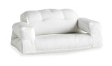 Hippo Out Futon Sofa, White