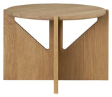 Table Round Coffee Table, Oiled Oak, Ø52