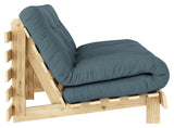 Roots 160 Sofa Bed, Pine/Petroleum Blue,