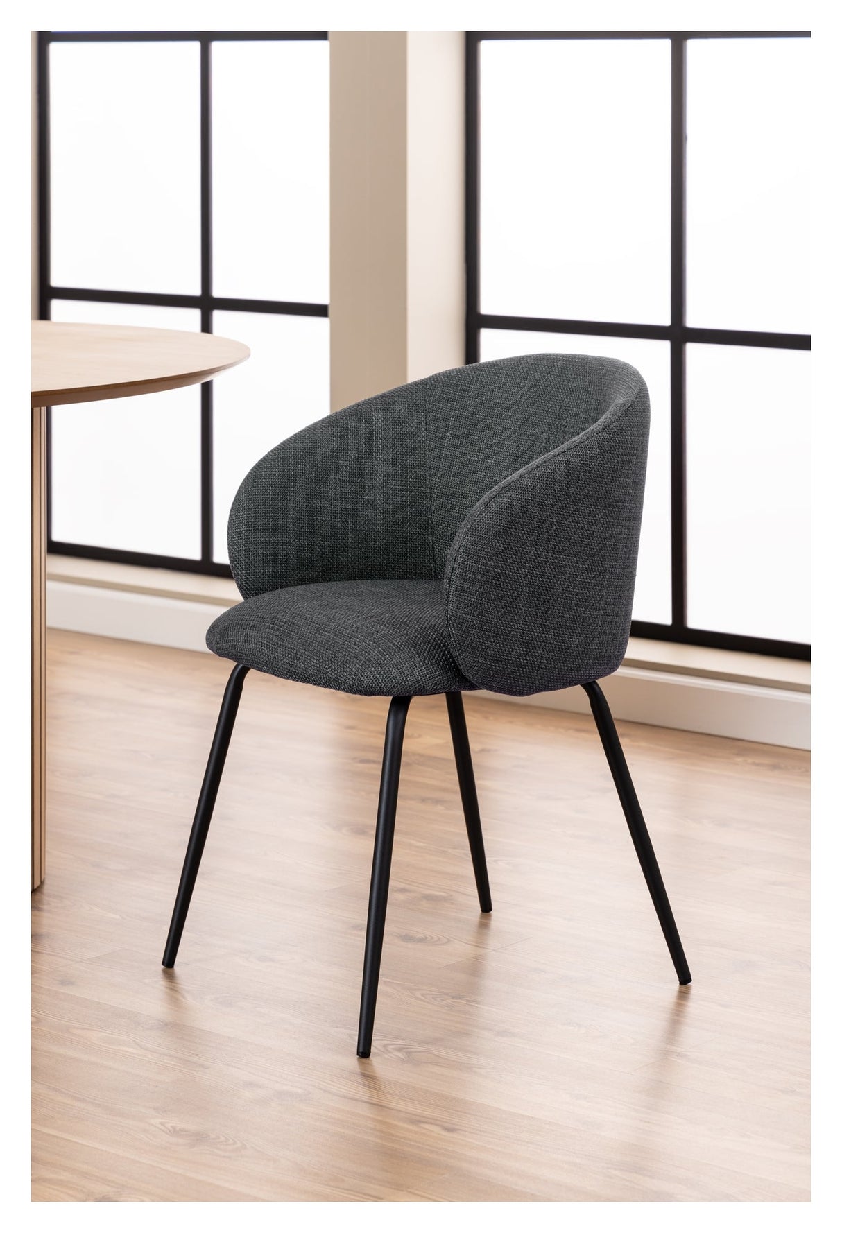 Eleanor, dining chair - dark gray