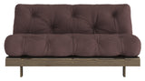 Roots 160 Sofa bed, Brown lacquered pine, Brown