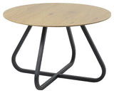 Cesura, coffee table ø120 cm - black/oak