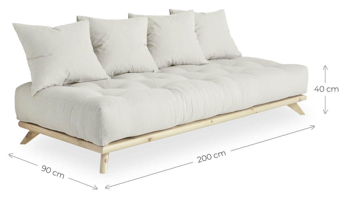 Senza Daybed, Linen/Natur