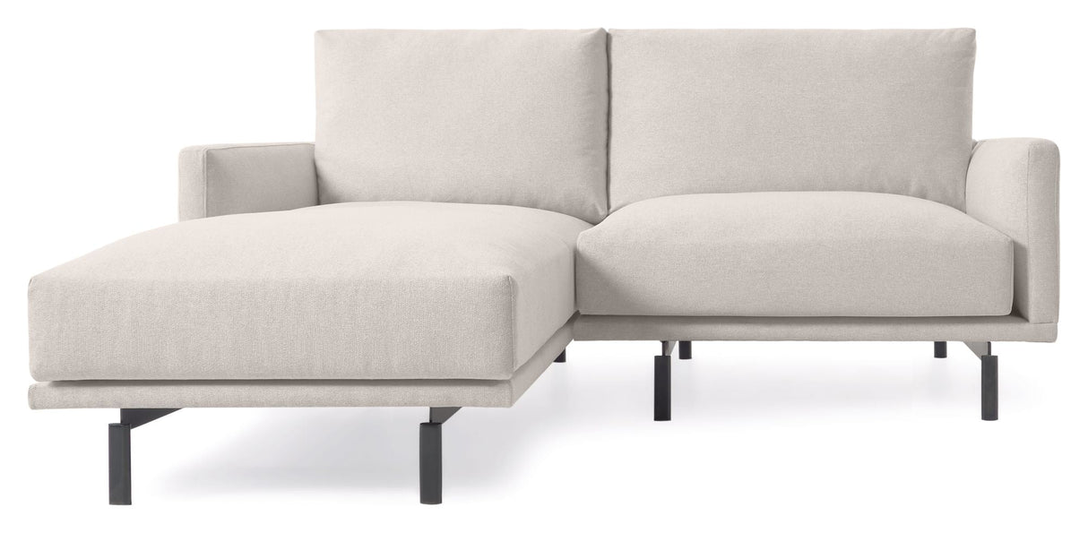 Galene 3-pers. Sofa with left-facing chaise longue, B194, Beige chenille