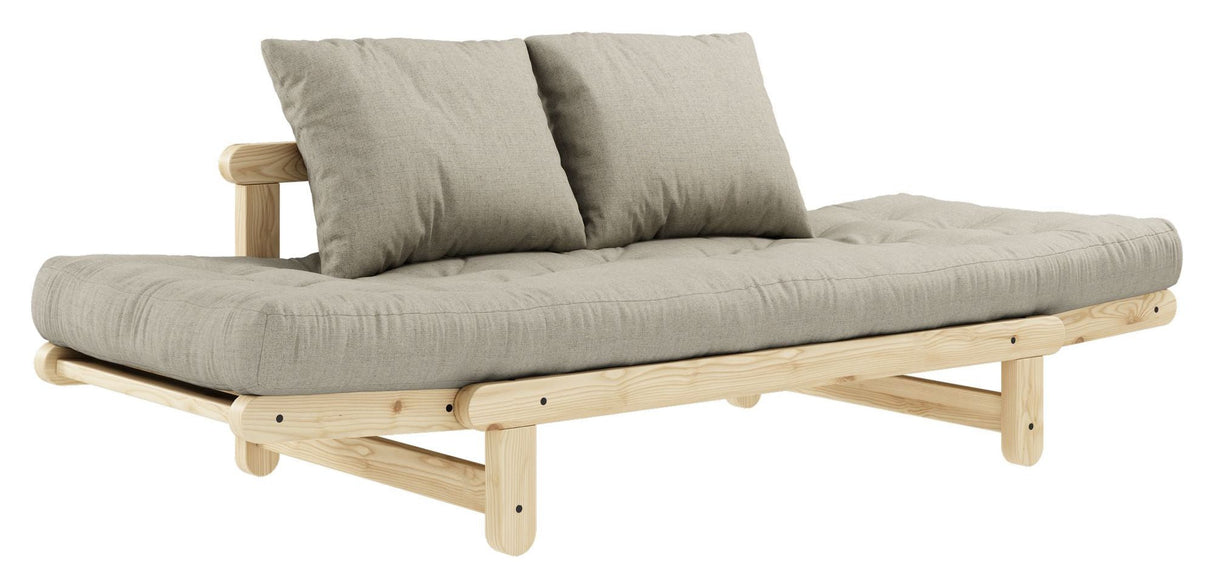 Beat Sofa Bed, Nature, Pine/Linen