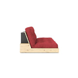 Base Sofa bed, Ruby Red/nature