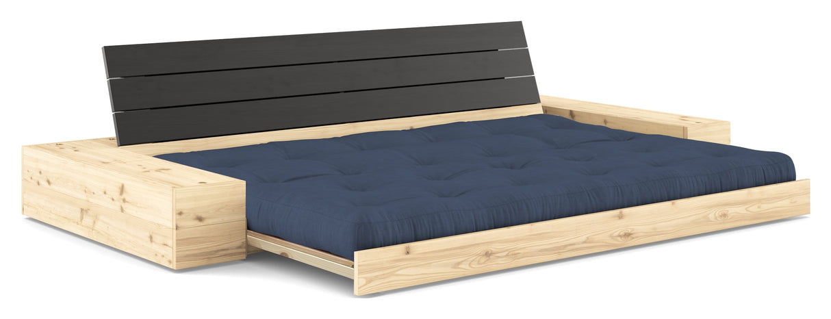 Base Sofa bed with Sideboxes, Navy/black