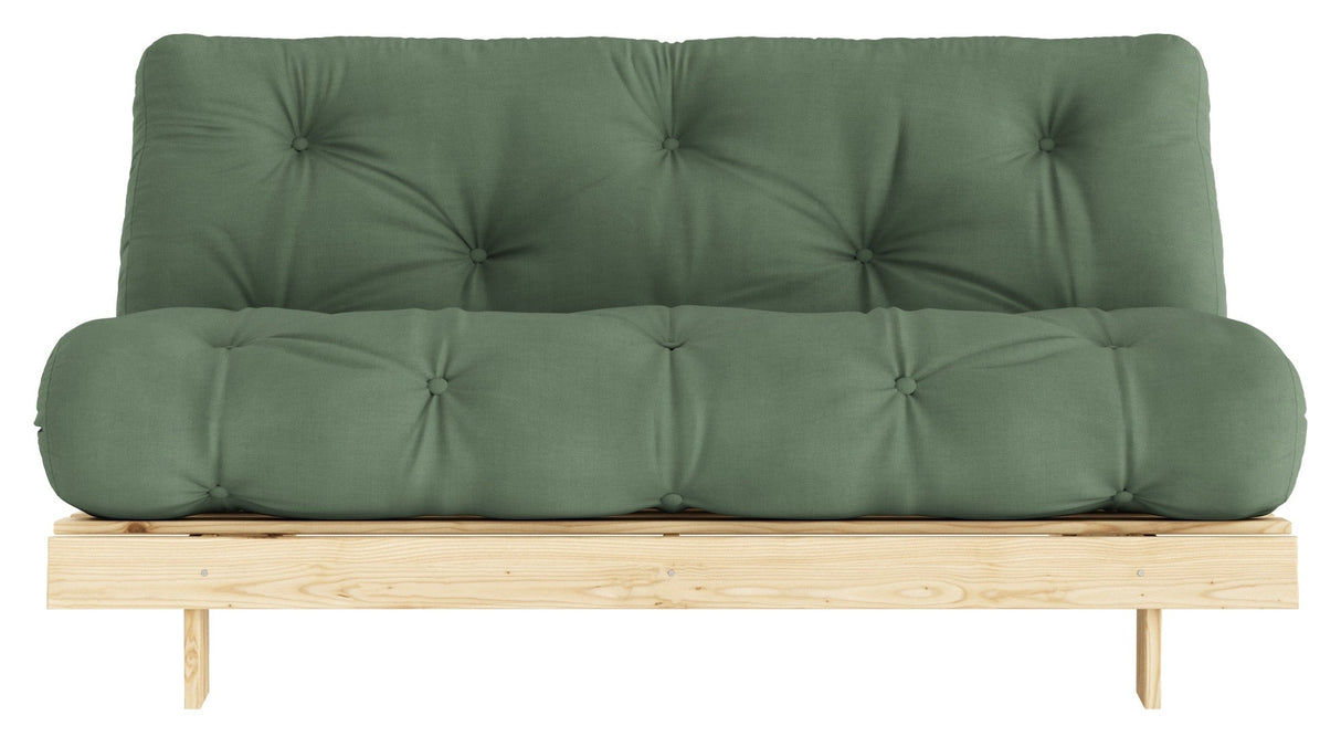 Roots 160 Sofa Bed, Pine/Olive Green,