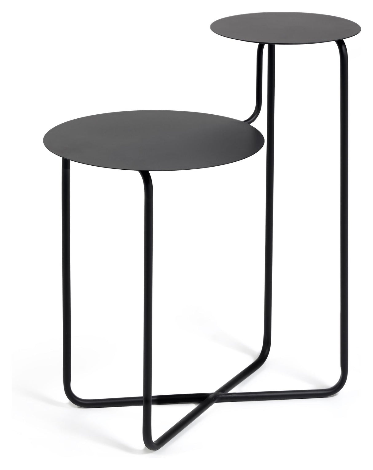 Vidalita Side table - Black metal, Ø60