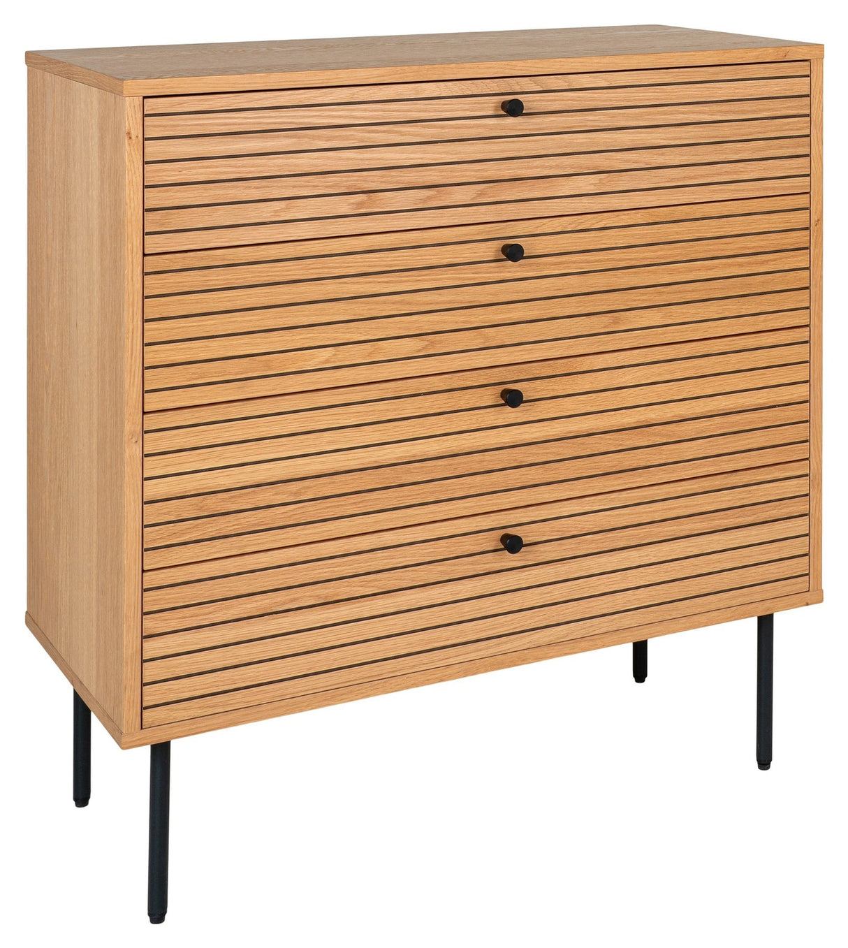 Kyoto, Chest 80x40x85cm, oak/black