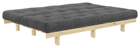 Lean Sofa bed, Pine, Dark Gray Velvet