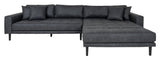 Lido, Lounge Sofa right-facing, dark gray