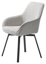 Alma, dining chair w/armrests – off white