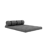 Buckle-Up Out Futon Sofa, Dark Gray