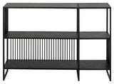 Strington, bookcase 120cm - black