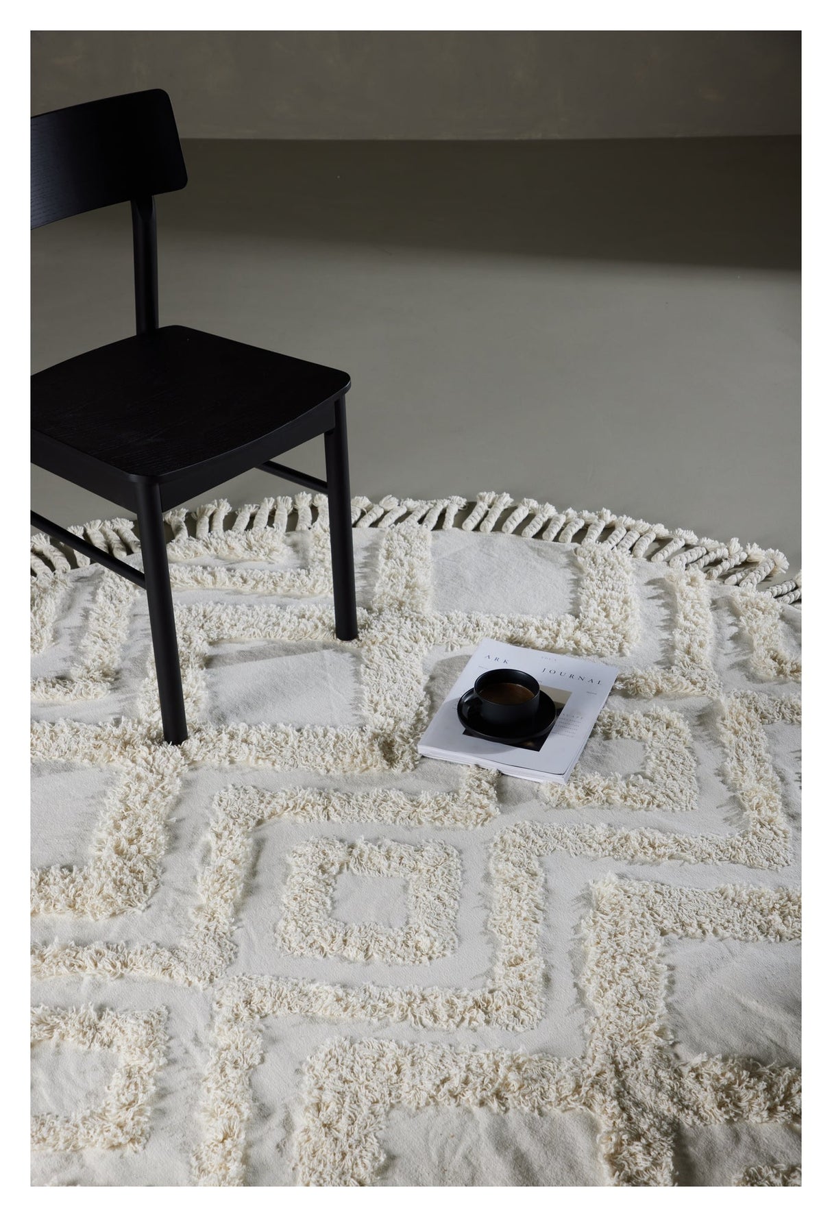 Hilma Cotton Blanket, Ø200 - White