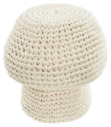 Enrica Mushroom Pouf in white Ø 30 cm