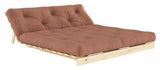 Roots 160 Sofa bed, Pine/Clay brown,