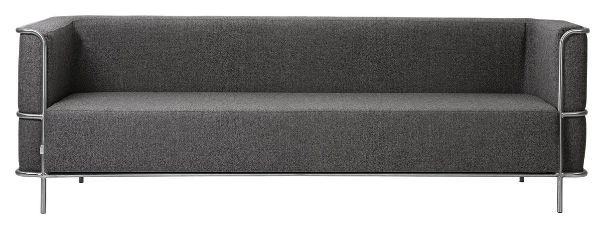 Modernist 3-pers. Sofa, Dark gray wool