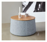 Storage Coffee Table Ø70, Twist/Granite, Nature