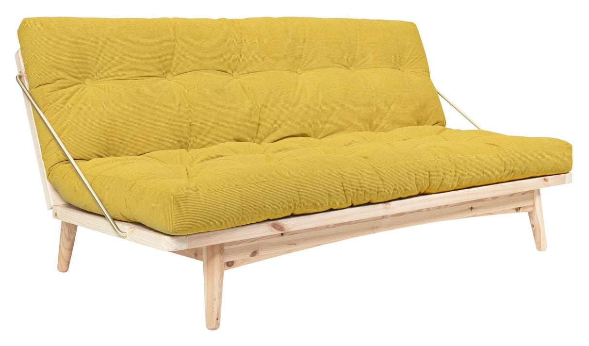 Folk Sofa bed, Pine/Honey velvet