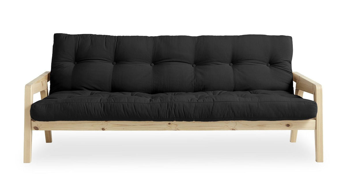 GRAB Sofa bed 130x200, Nature/Dark Gray