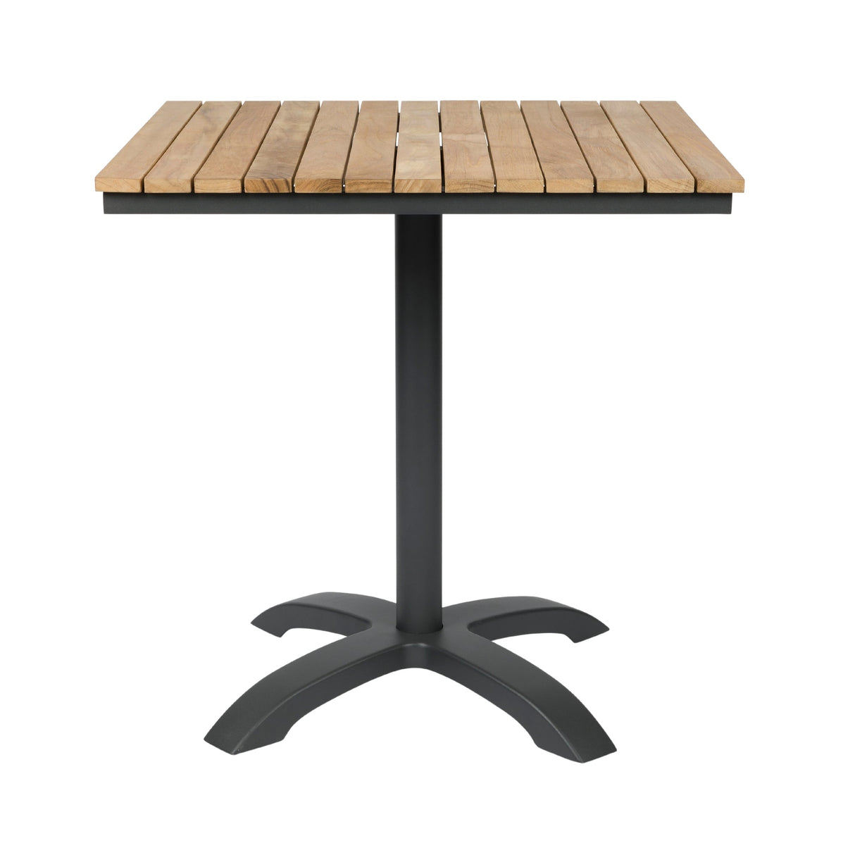 Mood café table 70x70cm, black/oak