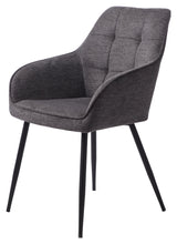 Nolan, dining chair w/armrests - gray