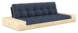 Base Sofa bed with Sideboxes, Navy/black