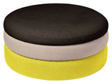 Pond Pouf Ø68, Black/beige/yellow